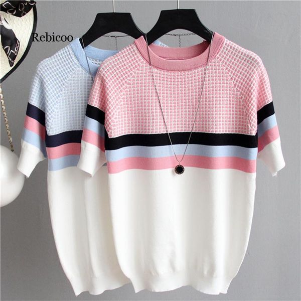 women's sweaters summer short sleeve korean sweater knitted pullover women all-match basic thin pull femme jumper female pink, White;black
women's sweaters summer short sleeve korean sweater knitted pullover women all-match basic thin pull femme jumper female pink, White;black