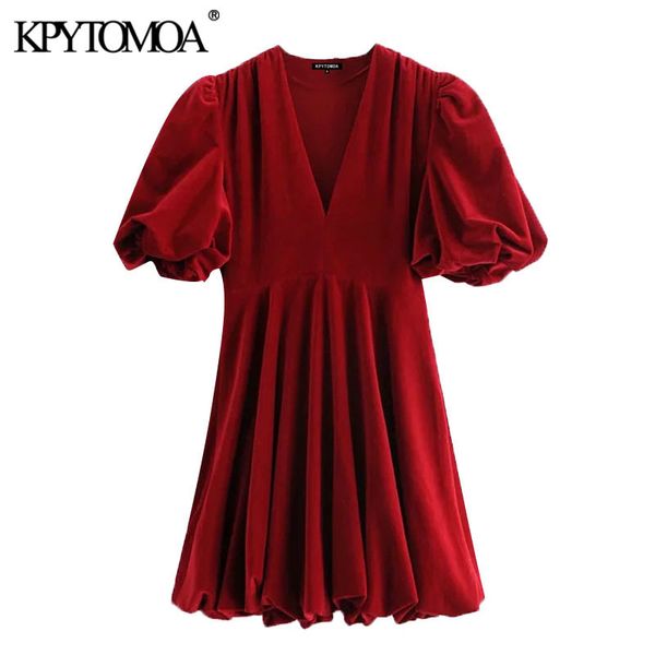 women chic fashion with elastic trim velvet mini dress vintage puff sleeve side zipper female dresses vestidos 210416, Black;gray
women chic fashion with elastic trim velvet mini dress vintage puff sleeve side zipper female dresses vestidos 210416, Black;gray