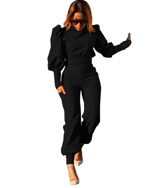 women's two piece pants set for women solid puff sleeve high waist suits autumn fashion streetwear outfit, White
women's two piece pants set for women solid puff sleeve high waist suits autumn fashion streetwear outfit, White