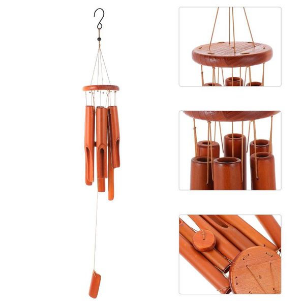 decorative objects & figurines 1pc delicate bamboo wind bell chic wood chimes hanging decoration
decorative objects & figurines 1pc delicate bamboo wind bell chic wood chimes hanging decoration