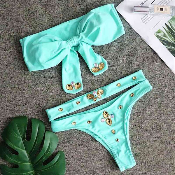 rhinestone bikini mujer women crystal diamond swimsuit off shoulder solid sky blue metal chains swimwear high waist biquini, White;black
rhinestone bikini mujer women crystal diamond swimsuit off shoulder solid sky blue metal chains swimwear high waist biquini, White;black