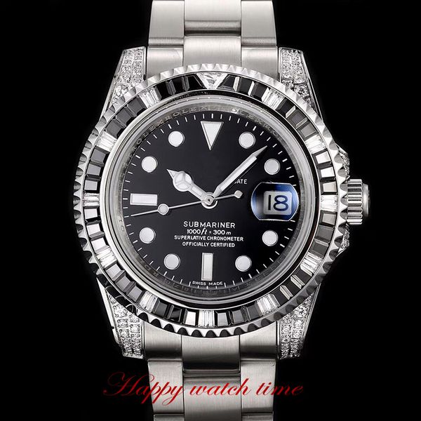 high version 116610ln-97200 watches black date dial rotatable diamond bezel japan miyota 8215 automatic movement 316l steel strap mens watch, Slivery;brown 
high version 116610ln-97200 watches black date dial rotatable diamond bezel japan miyota 8215 automatic movement 316l steel strap mens watch, Slivery;brown