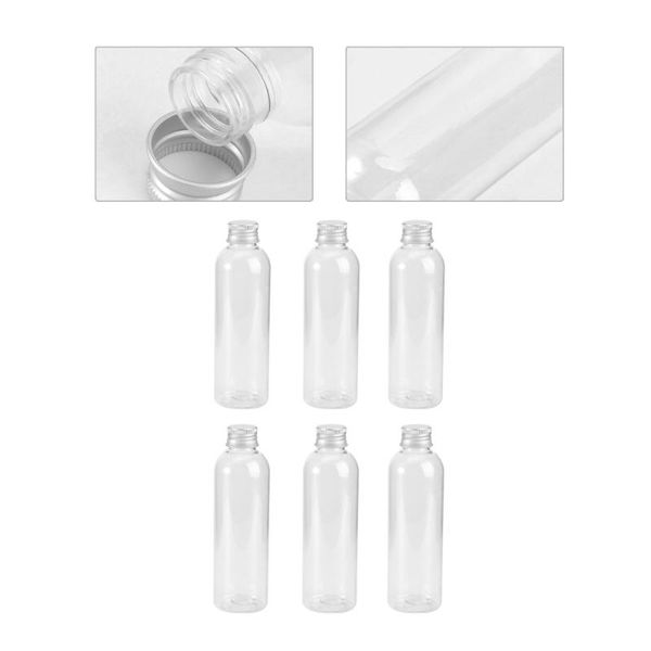 storage bottles & jars 6pcs 200ml transparent refillable empty container boxes tins with aluminum lid
storage bottles & jars 6pcs 200ml transparent refillable empty container boxes tins with aluminum lid