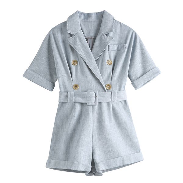 blue pink short sleeve playsuits rompers summer beach sash notch collar double breasted j0050 210514, Black;white
blue pink short sleeve playsuits rompers summer beach sash notch collar double breasted j0050 210514, Black;white