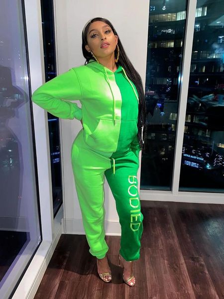 ladies suit fashion color matching slim long-sleeved sweater trousers casual outdoor jogging women women's two piece pants, White
ladies suit fashion color matching slim long-sleeved sweater trousers casual outdoor jogging women women's two piece pants, White