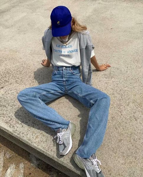 autumn all match high street womens jeans casual wide leg pants retro waist comfortable straight women, Blue
autumn all match high street womens jeans casual wide leg pants retro waist comfortable straight women, Blue