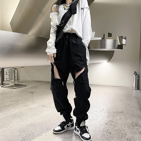 women's pants & capris ripped casual cargo for women autumn street fashion all-match straight loose thin high waist zipper sports trous, Black;white
women's pants & capris ripped casual cargo for women autumn street fashion all-match straight loose thin high waist zipper sports trous, Black;white