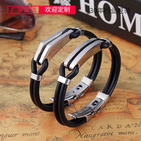 couple bracelet a pair of stainless steel lettering men's and women's personalized silicone jewelry gifts, Golden;silver
couple bracelet a pair of stainless steel lettering men's and women's personalized silicone jewelry gifts, Golden;silver