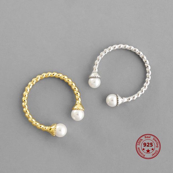 cluster rings korean version 925 sterling silver trend ring female oval opening shape inlaid shell pearl minimalist style wild jewelry, Golden;silver
cluster rings korean version 925 sterling silver trend ring female oval opening shape inlaid shell pearl minimalist style wild jewelry, Golden;silver