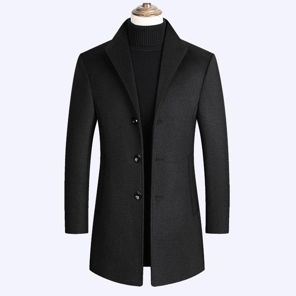 men's jackets woolen autumn and winter lapel windbreaker medium length plus cotton, Black;brown
men's jackets woolen autumn and winter lapel windbreaker medium length plus cotton, Black;brown