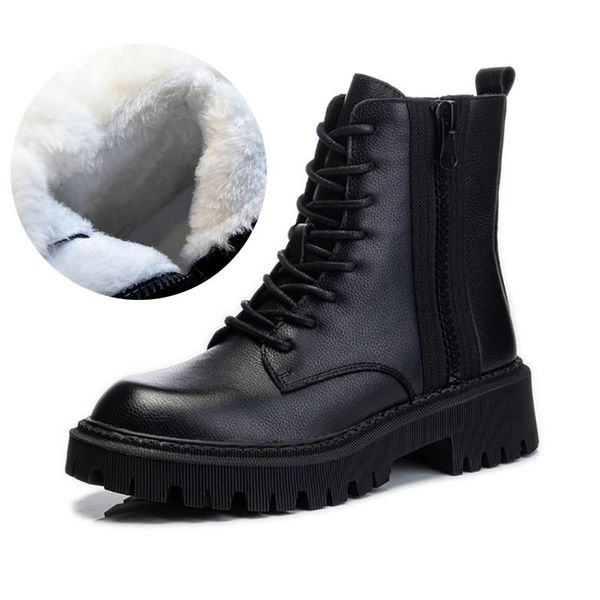 boots warm fur winter women ankle leather black platform side zipper motorcycle lace up fashion shoes woman
boots warm fur winter women ankle leather black platform side zipper motorcycle lace up fashion shoes woman