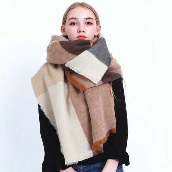 scarves fashion pashmina women scarf thickening warm winter plaid shawl reversible cape wrap 200*70cm poncho, Blue;gray
scarves fashion pashmina women scarf thickening warm winter plaid shawl reversible cape wrap 200*70cm poncho, Blue;gray
