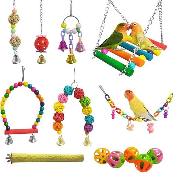 other bird supplies packs swing toys,parrot chewing hanging perches with bell,pet birds cage toys suitable for small parakeets
other bird supplies packs swing toys,parrot chewing hanging perches with bell,pet birds cage toys suitable for small parakeets
