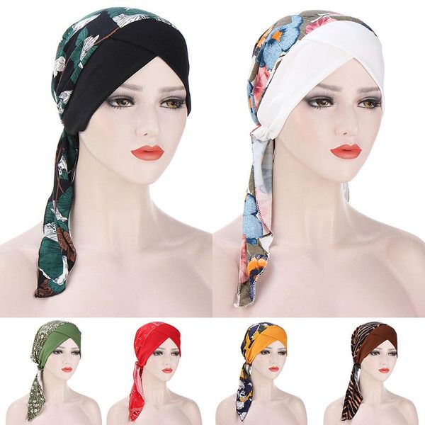 beanie/skull caps muslim women soft turban hat pre-tied head scarf printed ladiess chemo cap ready to wear inner hijabs hair accessories, Blue;gray
beanie/skull caps muslim women soft turban hat pre-tied head scarf printed ladiess chemo cap ready to wear inner hijabs hair accessories, Blue;gray