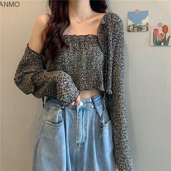 women's blouses & shirts french floral long sleeve chiffon shirt summer 2021 korean loose thin versatile short fashion, White
women's blouses & shirts french floral long sleeve chiffon shirt summer 2021 korean loose thin versatile short fashion, White