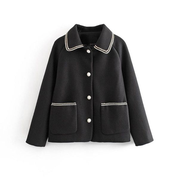 women's jackets autumn 2021 casual all-around big pocket decoration suit ins small fragrant woolen coat, Black;brown
women's jackets autumn 2021 casual all-around big pocket decoration suit ins small fragrant woolen coat, Black;brown