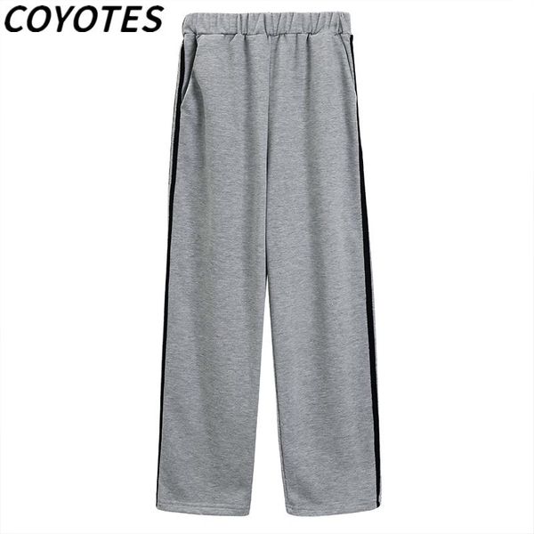 womens pants high-waist striped straight pant women harajuku korean style trousers elastic waist loose leisure trendy women's & capris, Black;white
womens pants high-waist striped straight pant women harajuku korean style trousers elastic waist loose leisure trendy women's & capris, Black;white