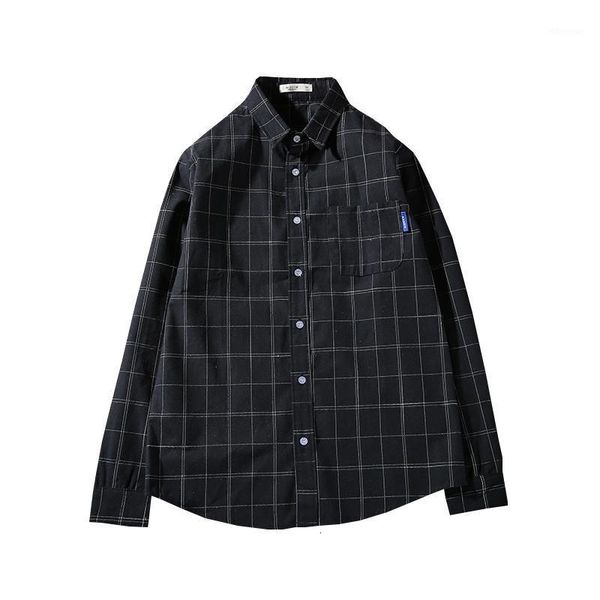 men's shirts plaid shirt korean fashion casual japanese youth slim fit long sleeve men style student stylish blue grey shirts1 h6o8, White;black
men's shirts plaid shirt korean fashion casual japanese youth slim fit long sleeve men style student stylish blue grey shirts1 h6o8, White;black