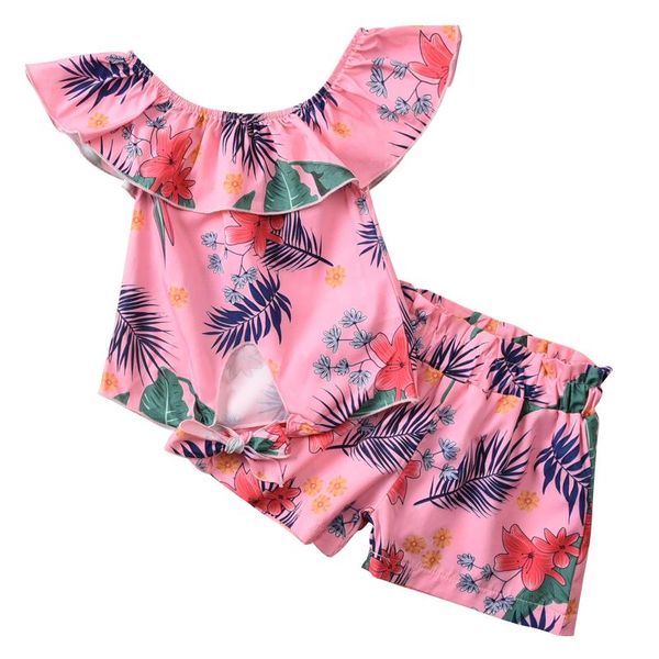 toddler kid girls summer outfits sets, flower leaves printed elastic off shoulder neck ruffle blouse + short pant set clothing sets, White
toddler kid girls summer outfits sets, flower leaves printed elastic off shoulder neck ruffle blouse + short pant set clothing sets, White