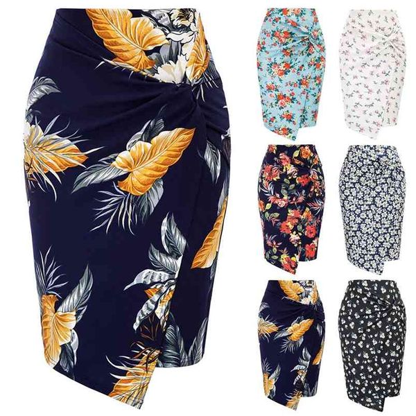 women's floral printed urban casual bag hip skirt office lady fashion bodycon mid-length irregular knots solid color skirts 210517, Black
women's floral printed urban casual bag hip skirt office lady fashion bodycon mid-length irregular knots solid color skirts 210517, Black