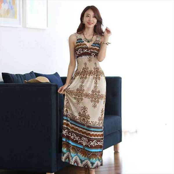 vacation deep v neck long summer sleeveless printed beach large hem fashion women dress, Black;gray
vacation deep v neck long summer sleeveless printed beach large hem fashion women dress, Black;gray