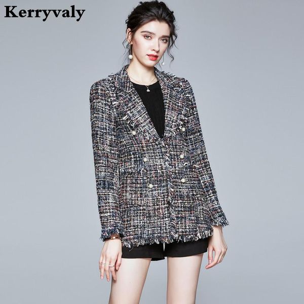 star style tweed tassel long sleeve gray jacket women autumn suit collar jackets chamarras de mujer k8820 women's, Black;brown
star style tweed tassel long sleeve gray jacket women autumn suit collar jackets chamarras de mujer k8820 women's, Black;brown