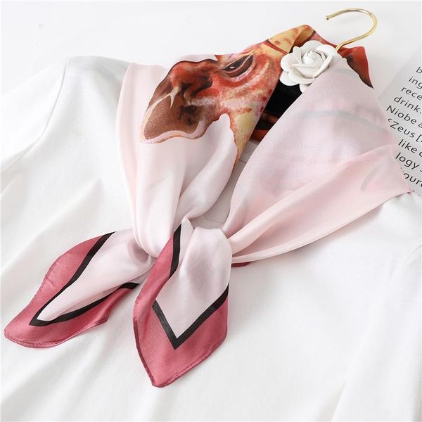 scarves 2021 summer neck silk scarf female hair square wraps neckerchief cartoon neckwear fashion bandana accessories, Blue;gray
scarves 2021 summer neck silk scarf female hair square wraps neckerchief cartoon neckwear fashion bandana accessories, Blue;gray