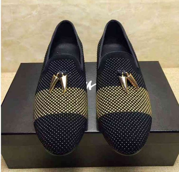 casual fashion formal shoes for men black genuine leather tassel wedding gold metallic s studded loafers eur38-46 axx292
casual fashion formal shoes for men black genuine leather tassel wedding gold metallic s studded loafers eur38-46 axx292