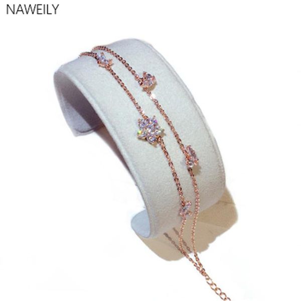 charm bracelets naweily double layer flower crytstal for women fashion bracelet & bangles jewelry accessories nwls241, Golden;silver
charm bracelets naweily double layer flower crytstal for women fashion bracelet & bangles jewelry accessories nwls241, Golden;silver