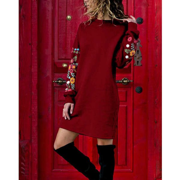 2021dress women floral print long sleeve o-neck loose thin warm dresses elegant multicolor black mujer autumn vestido 2021, Black;gray
2021dress women floral print long sleeve o-neck loose thin warm dresses elegant multicolor black mujer autumn vestido 2021, Black;gray