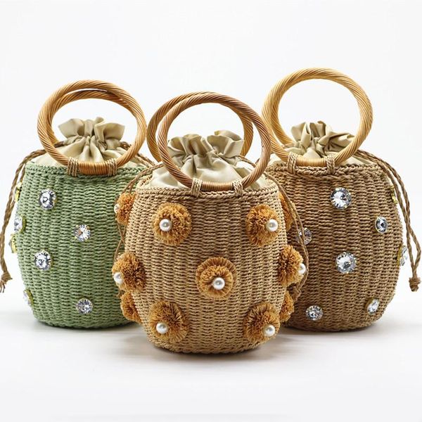 evening bags 2021 handmade rhinestone crystal embellished straw bag small bucket lady travel purses and handbags diamond
evening bags 2021 handmade rhinestone crystal embellished straw bag small bucket lady travel purses and handbags diamond