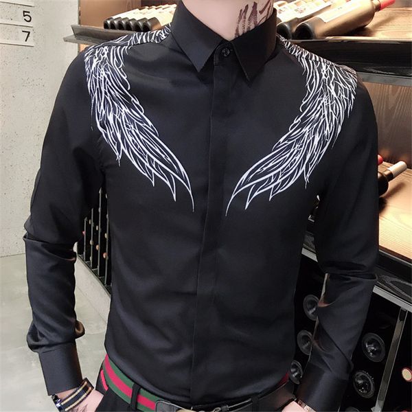 men's casual shirts spring male shirt long sleeve mark black white streetwear thin print fit s casual party -3xl 5uwj, White;black
men's casual shirts spring male shirt long sleeve mark black white streetwear thin print fit s casual party -3xl 5uwj, White;black