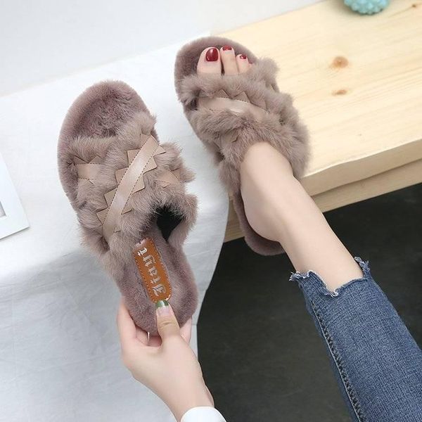 fashion summer women hairy slippers shallow mouth flat bottom ladies basic fur, Black
fashion summer women hairy slippers shallow mouth flat bottom ladies basic fur, Black