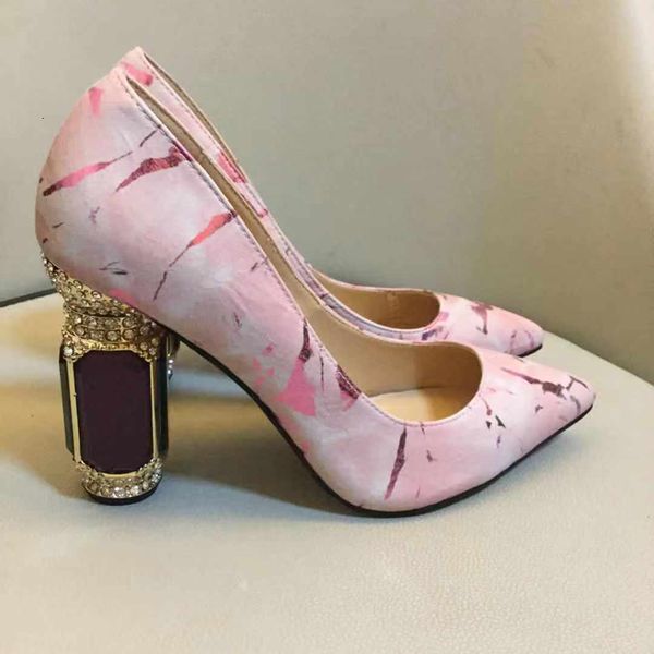 dress shoes square crystal heels pumps genuine leather point toe high heel office party luxury women desi 3ysm, Black
dress shoes square crystal heels pumps genuine leather point toe high heel office party luxury women desi 3ysm, Black
