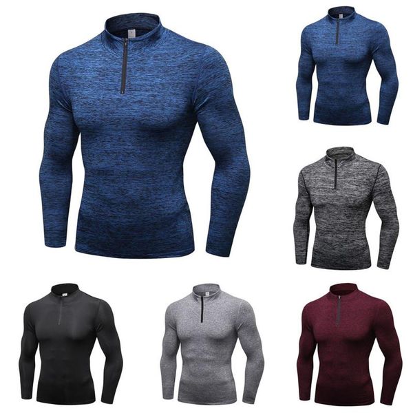 men's t-shirts men sport running t shirt stand neck long sleeve sports t-shirt underwear sportswear yoga athletic blouse, White;black
men's t-shirts men sport running t shirt stand neck long sleeve sports t-shirt underwear sportswear yoga athletic blouse, White;black