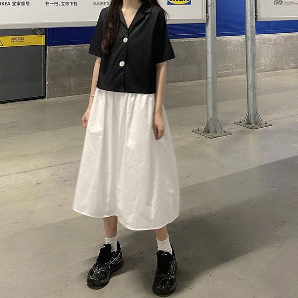 skirts japanese college wind primary school students' frock skirt small woman high waist medium length a-line versatile, Black
skirts japanese college wind primary school students' frock skirt small woman high waist medium length a-line versatile, Black