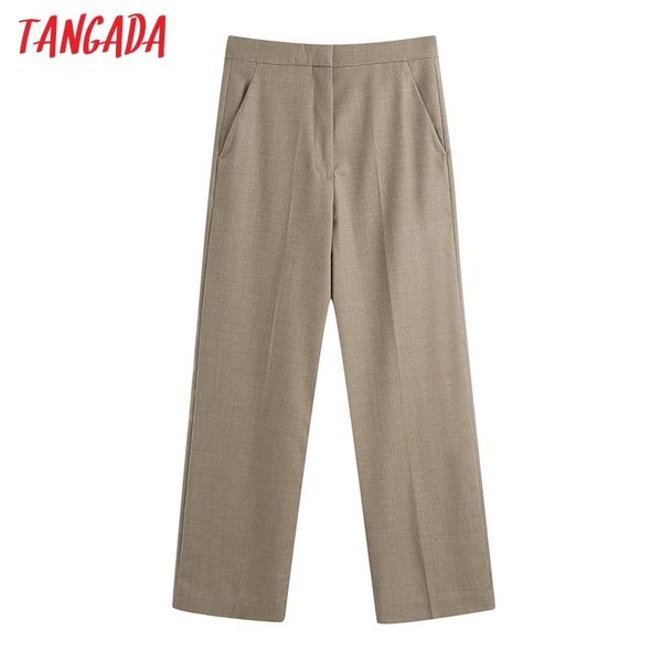 women khaki suit pants vintage high waist zipper fly female causal trousers mujer be387 210416, Black;white
women khaki suit pants vintage high waist zipper fly female causal trousers mujer be387 210416, Black;white