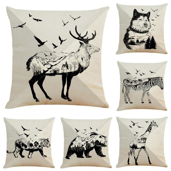 cushion/decorative pillow zeroomade black animal pattern cotton linen cushion covers decorative thorw pillowcases for home bed chair 45x45cm
cushion/decorative pillow zeroomade black animal pattern cotton linen cushion covers decorative thorw pillowcases for home bed chair 45x45cm