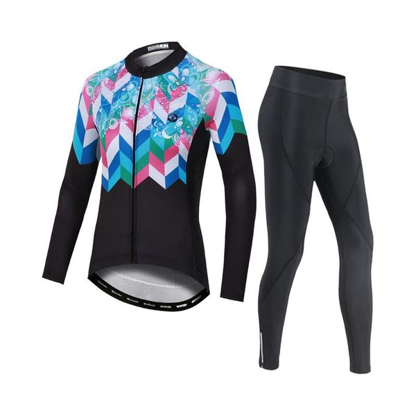 racing sets yocene sportswear female long-sleeved bicycle clothing jersey, Black;blue
racing sets yocene sportswear female long-sleeved bicycle clothing jersey, Black;blue