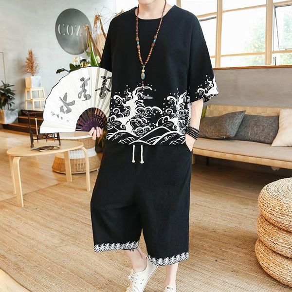 ethnic clothing men short-sleeved shirt pants two piece suits japanese kimono summer print t-shirt shorts japan harajuku yukata cardigan cos, Red
ethnic clothing men short-sleeved shirt pants two piece suits japanese kimono summer print t-shirt shorts japan harajuku yukata cardigan cos, Red
