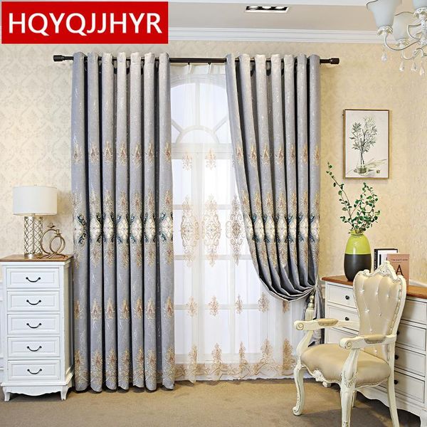 american luxury embroidered gray blackout curtains for living room decoration custom bedroom kitchen curtain & drapes
american luxury embroidered gray blackout curtains for living room decoration custom bedroom kitchen curtain & drapes