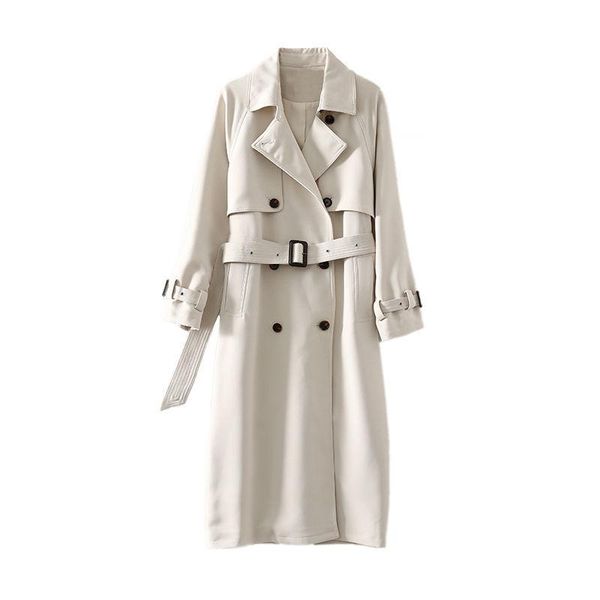 women's wool & blends 2021 spring autumn jacket womens double breasted long sleeve windbreaker casual pocket female costume outwear, Black
women's wool & blends 2021 spring autumn jacket womens double breasted long sleeve windbreaker casual pocket female costume outwear, Black