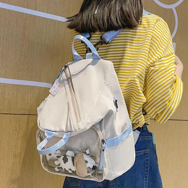 backpack multifunctional dwaterproof water nylon women transparent female small portable teen travel bag
backpack multifunctional dwaterproof water nylon women transparent female small portable teen travel bag