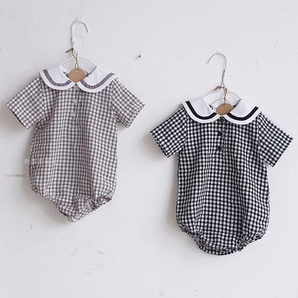 jumpsuits preppy style baby boys girls rompers short sleeve grid jumpsuit clothes summer kids, Blue
jumpsuits preppy style baby boys girls rompers short sleeve grid jumpsuit clothes summer kids, Blue