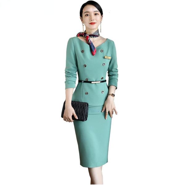 two piece dress elegant ladies women button decoration blazer and skirt suit green black apricot formal 2 set of high quality, White
two piece dress elegant ladies women button decoration blazer and skirt suit green black apricot formal 2 set of high quality, White