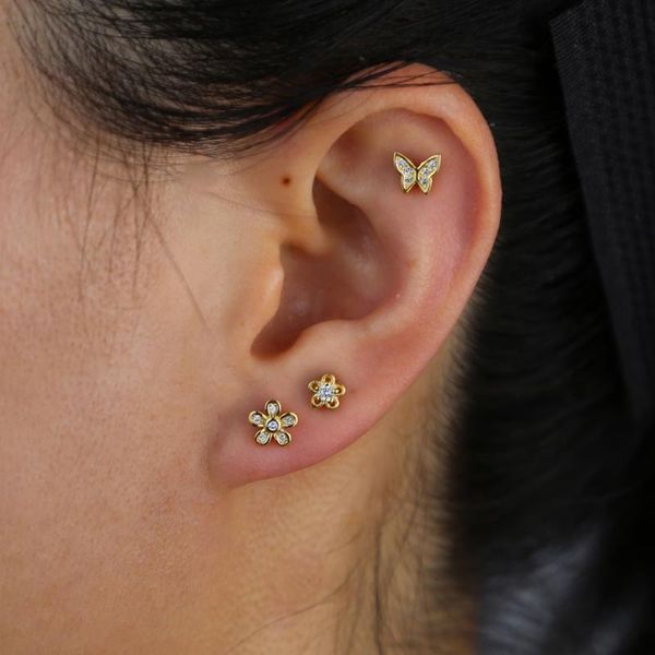 sterling silver cute lovely minimal delicate micro pave cz mini butterfly charm stud earrings fashion women girl jewelry, Golden;silver
sterling silver cute lovely minimal delicate micro pave cz mini butterfly charm stud earrings fashion women girl jewelry, Golden;silver