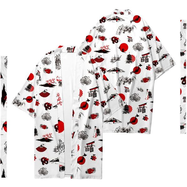 ethnic clothing japanese printed long style kimono cardigan with belt couple women men casual asian clothes harajuku, Red
ethnic clothing japanese printed long style kimono cardigan with belt couple women men casual asian clothes harajuku, Red
