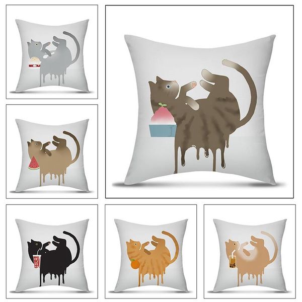 pillow case nordic liquid cat cartoon home decorative simple cute kid room pillowcases sofa bed living car decor 
pillow case nordic liquid cat cartoon home decorative simple cute kid room pillowcases sofa bed living car decor