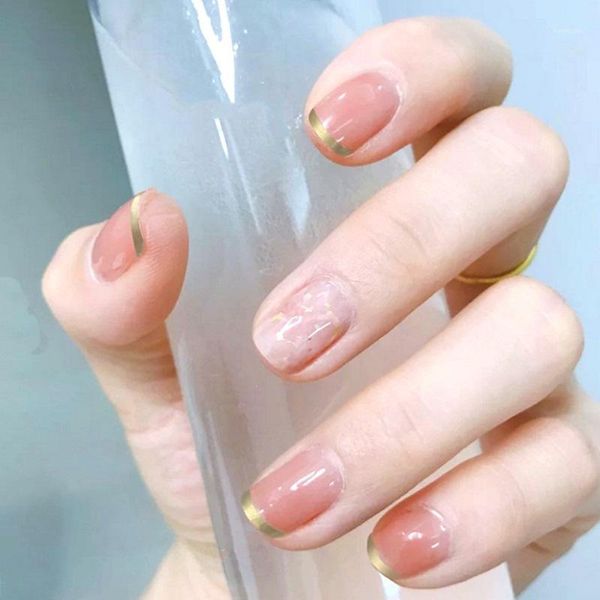 24pcs fake nails french manicure short round head phnom penh halo nail tips full cover acrylic for girls1, Red;gold
24pcs fake nails french manicure short round head phnom penh halo nail tips full cover acrylic for girls1, Red;gold