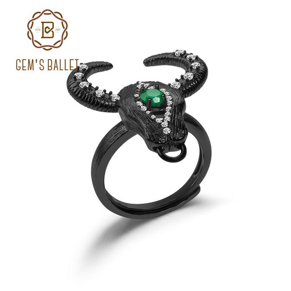 gem's ballet natural green agate gemstone adjustable ring 925 sterling silver handmade bull head rings for women party jewelry cluster, Golden;silver
gem's ballet natural green agate gemstone adjustable ring 925 sterling silver handmade bull head rings for women party jewelry cluster, Golden;silver